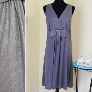 Pink Eli Grey Dress